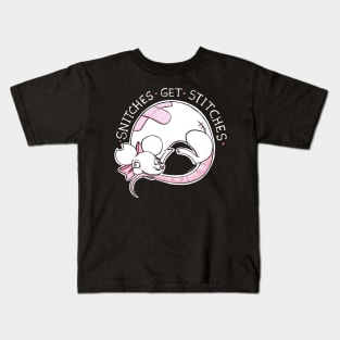 Snitches get stitches Kids T-Shirt